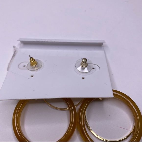 Panacea resin earrings neutral dangle NWT - Picture 4 of 4